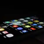 silver Android smartphone
